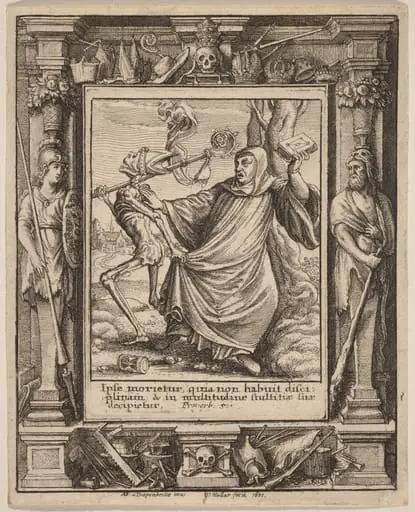 Abbot, by Wenceslaus Hollar