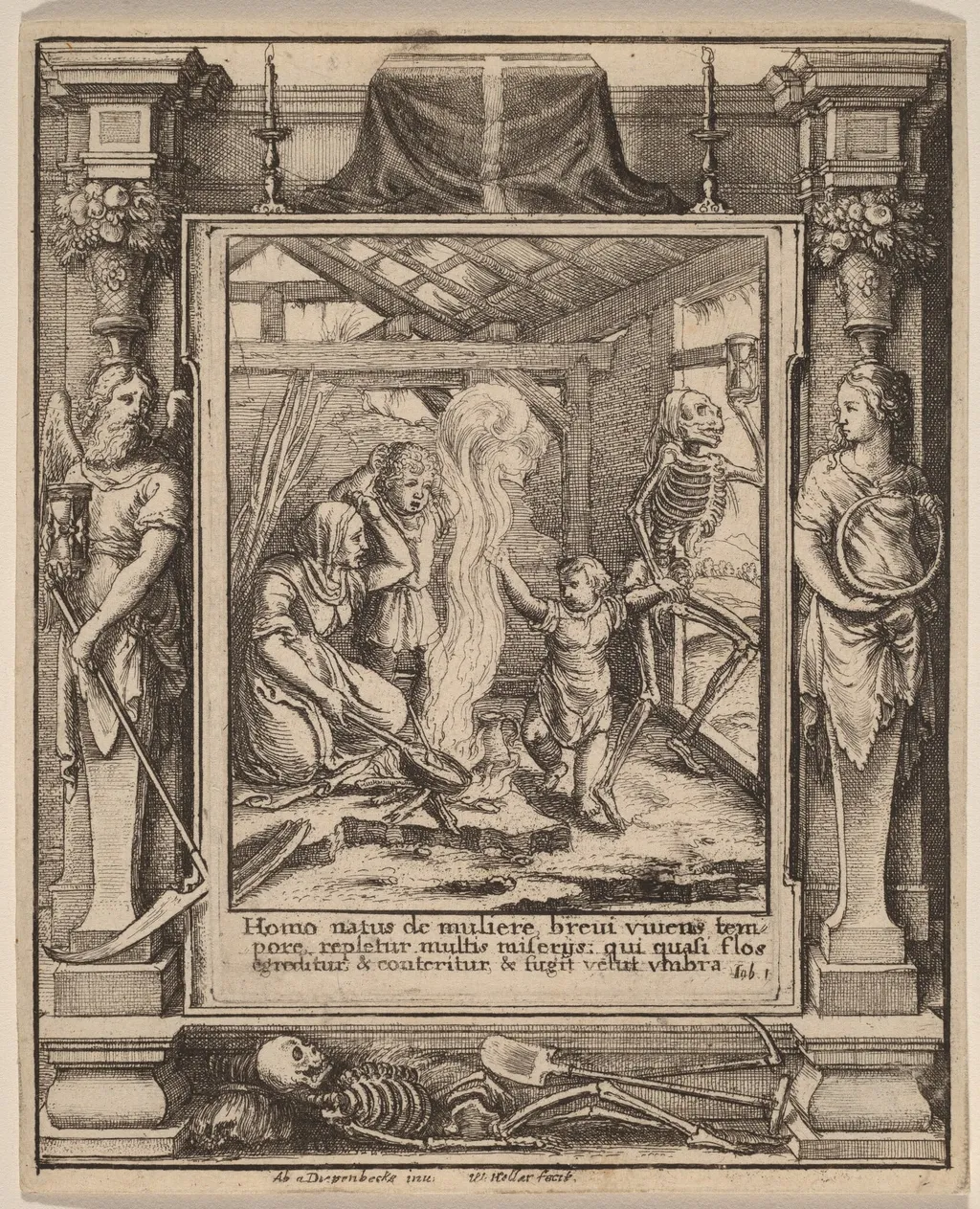 Child, by Wenceslaus Hollar, ink, 1651