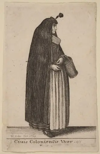 Ciuis Coloniesis Vxor, by Wenceslaus Hollar