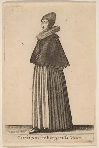 Ciuis Norimbergensis Vxor, by Wenceslaus Hollar