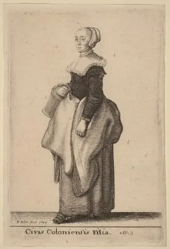 Civis Coloniensis Filia, by Wenceslaus Hollar