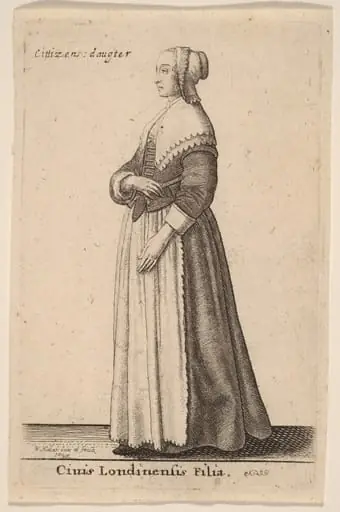 Civis Londinensis Filia, by Wenceslaus Hollar