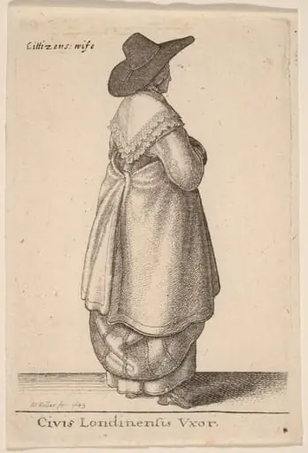 Civis Londinensis Vxor, by Wenceslaus Hollar