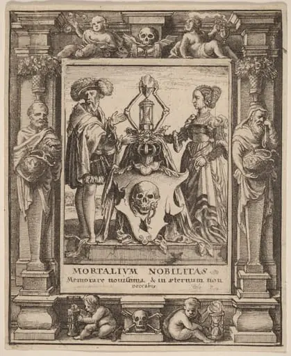 Death's Coat of Arms, by Wenceslaus Hollar