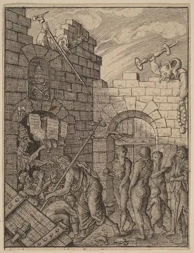 Descent into Hell, by Wenceslaus Hollar