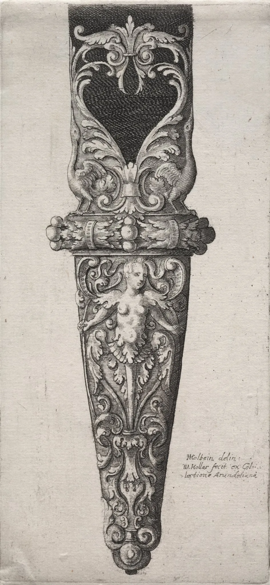Design for Dagger Sheath, by Wenceslaus Hollar, 1604