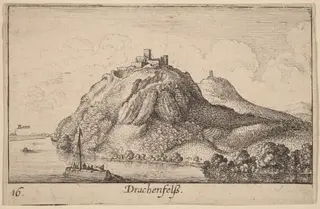 Drachenfels, by Wenceslaus Hollar, 1635