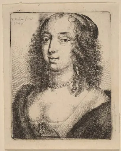 Duchess of Lennox, by Wenceslaus Hollar