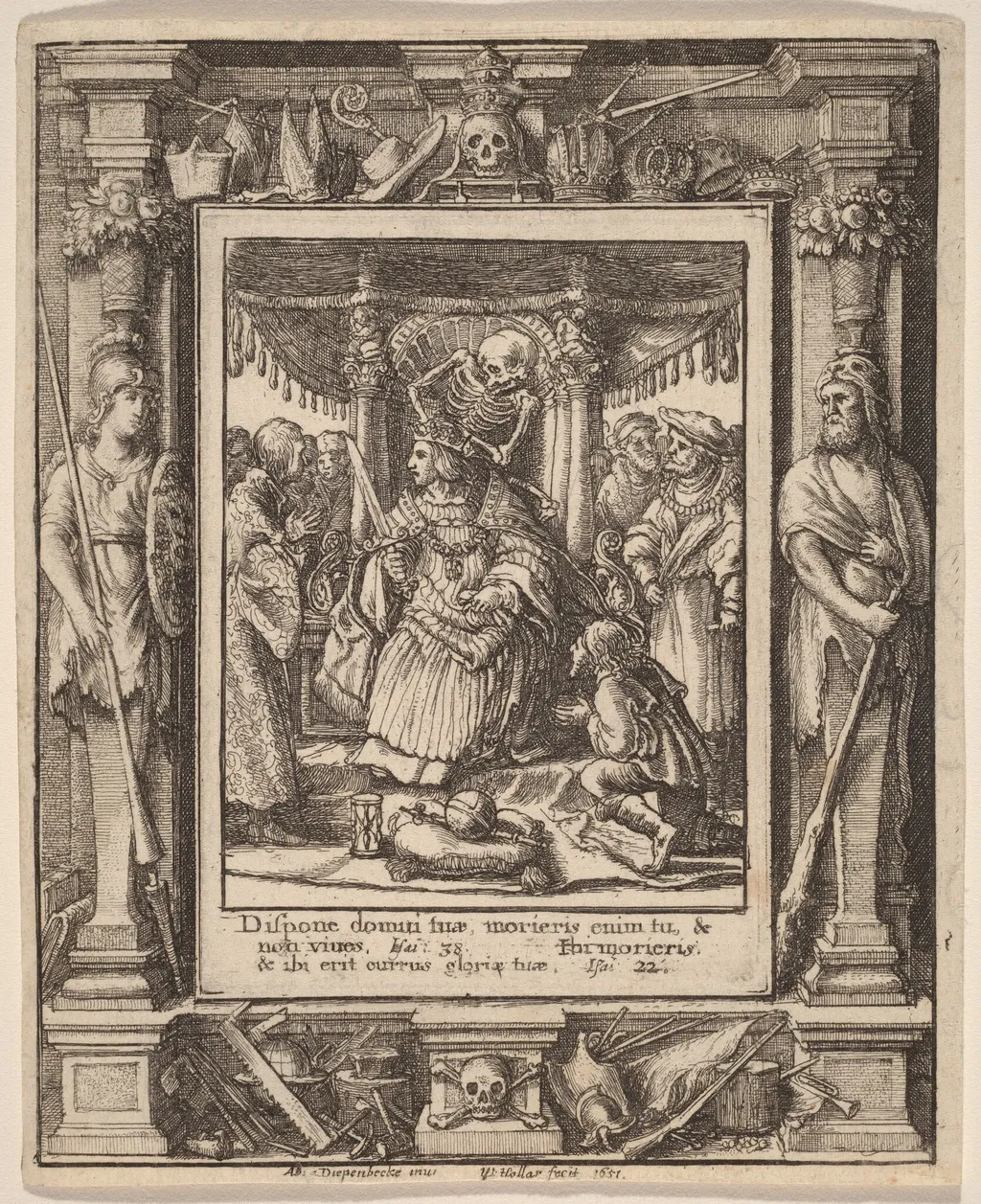 Emperor, by Wenceslaus Hollar, ink, 1651
