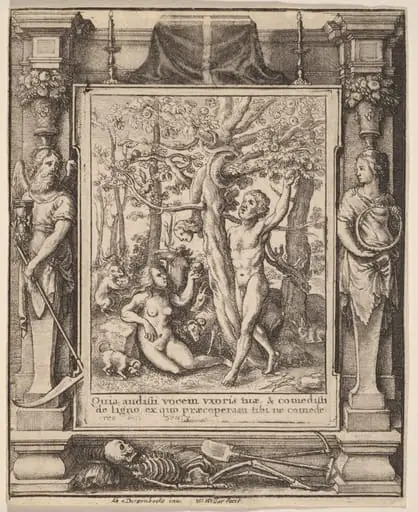 Garden of Eden, by Wenceslaus Hollar