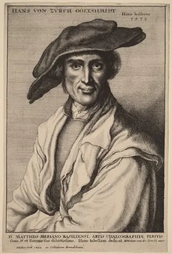 Hans von Zurch, Goldsmith, by Wenceslaus Hollar