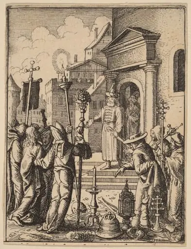 Jesus before Pilate, by Wenceslaus Hollar