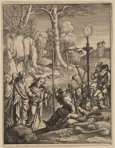 Jesus Confronting His Detractors, by Wenceslaus Hollar