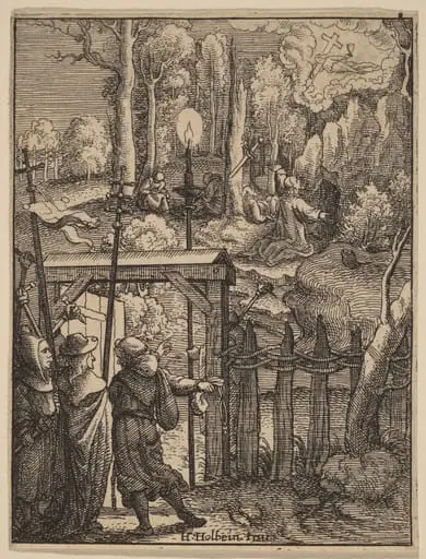 Jesus on the Mount of Olives, by Wenceslaus Hollar