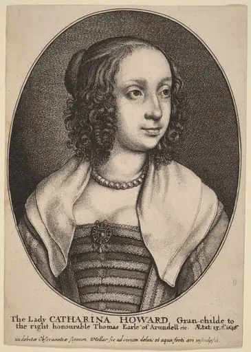 Lady Catherine Howard, by Wenceslaus Hollar
