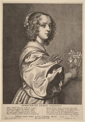 Margaret Lemon, by Wenceslaus Hollar