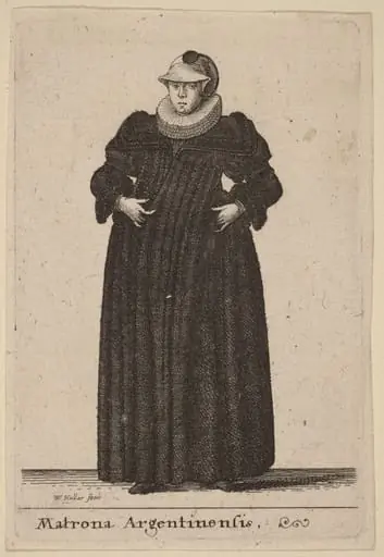 Matrona Argentinensis, by Wenceslaus Hollar