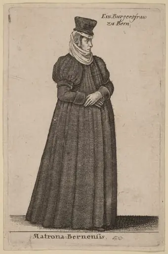 Matrona Bernensis, by Wenceslaus Hollar