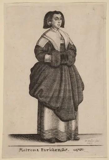 Matrona Parisiensis, by Wenceslaus Hollar