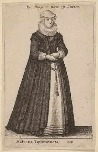 Matrona Tiguriensis, by Wenceslaus Hollar