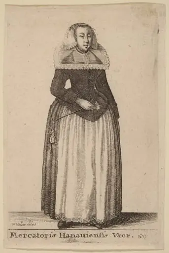 Mercantoris Hanauiensis Vxor, by Wenceslaus Hollar