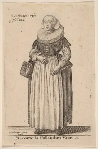 Mercatoris Hollandici Vxor, by Wenceslaus Hollar