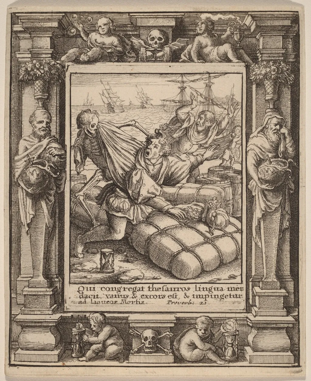 Merchant, by Wenceslaus Hollar, ink, 1651