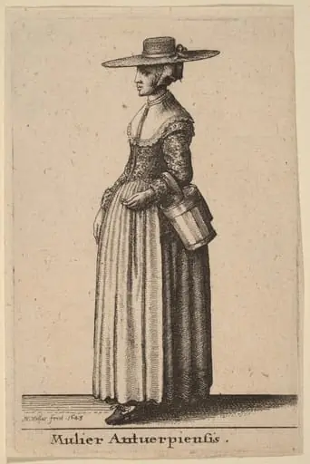 Mulier Antuerpiensis, by Wenceslaus Hollar