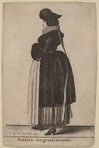 Mulier Argentinensis, by Wenceslaus Hollar