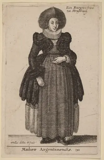 Mulier Argentinensis, by Wenceslaus Hollar