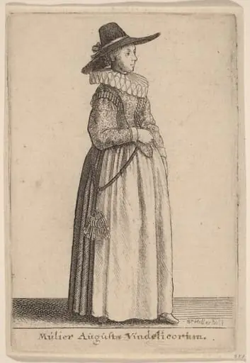 Mulier Augustae Vindelicorum, by Wenceslaus Hollar