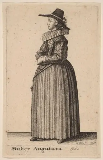 Mulier Augustana, by Wenceslaus Hollar