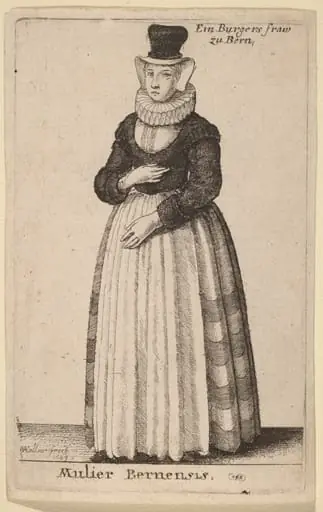 Mulier Bernensis, by Wenceslaus Hollar