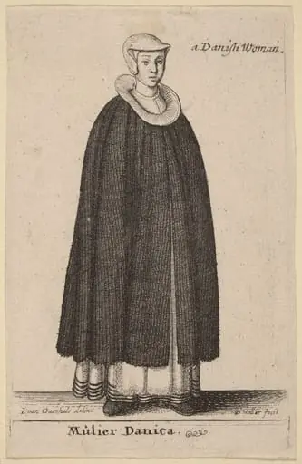 Mulier Danica, by Wenceslaus Hollar