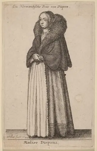 Mulier Diepana, by Wenceslaus Hollar
