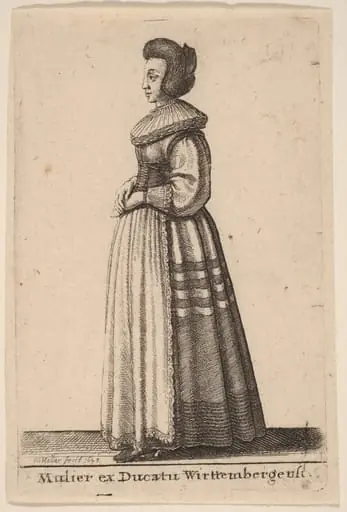 Mulier ex Ducatu Wirttembergensi, by Wenceslaus Hollar