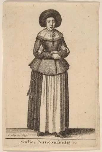 Mulier Franconiensis, by Wenceslaus Hollar