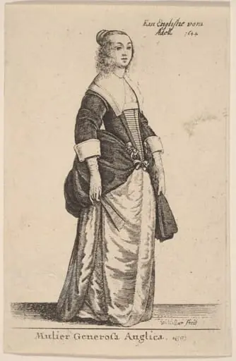 Mulier Generosa Anglica, by Wenceslaus Hollar