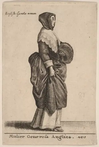 Mulier Generosa Anglica, by Wenceslaus Hollar
