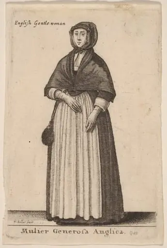 Mulier Generosa Anglica, by Wenceslaus Hollar