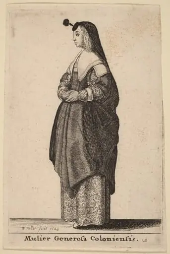 Mulier Generosa Coloniensis, by Wenceslaus Hollar
