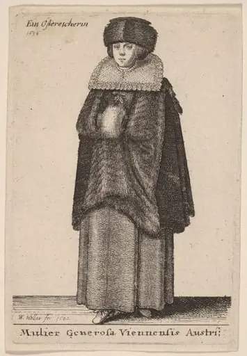 Mulier Generosa Viennensis Austri, by Wenceslaus Hollar
