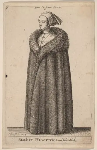 Mulier Hibernica vel Irlandica, by Wenceslaus Hollar