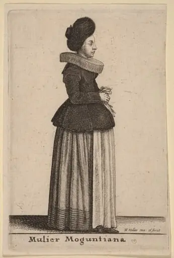 Mulier Moguntiana, by Wenceslaus Hollar
