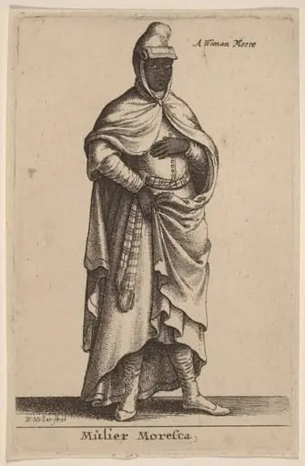 Mulier Moresca, by Wenceslaus Hollar