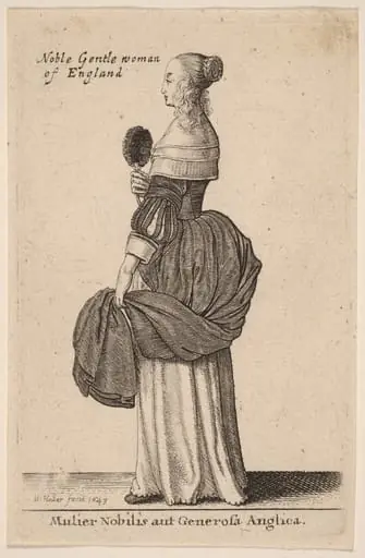 Mulier Nobilis aut Generosa Anglica, by Wenceslaus Hollar