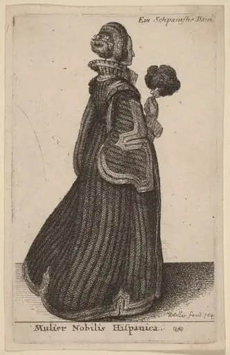 Mulier Nobilis Hispanica (Spanish Noblewoman), by Wenceslaus Hollar