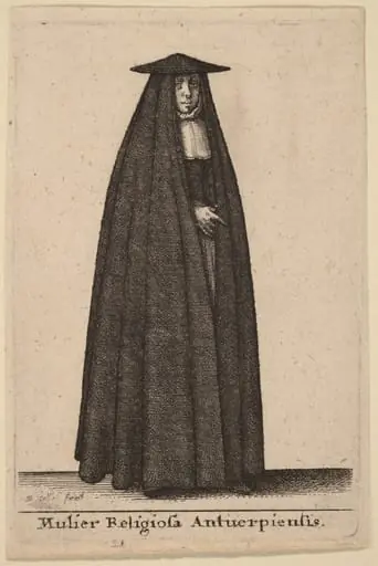 Mulier Religiosa Antuerpiensis, by Wenceslaus Hollar
