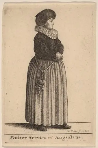 Mulier Svevica vel Augustana, by Wenceslaus Hollar