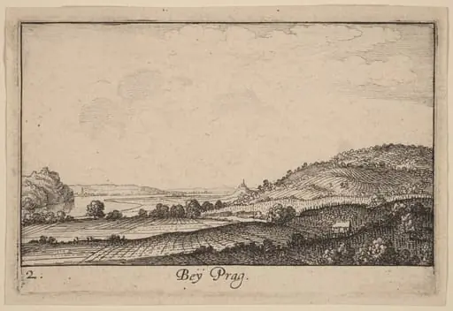 Near Prague, by Wenceslaus Hollar
